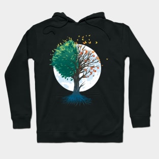 Tree of Butterflies Autumn Hoodie